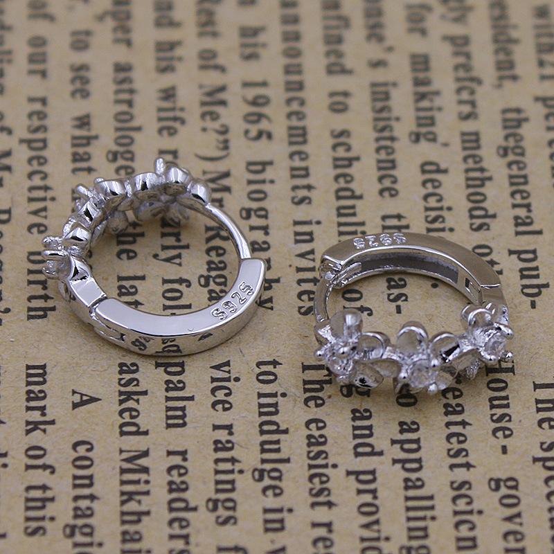 Женские корейские модные антиаллергенные 925 посеребренные мини-милые простые серьги-кольца женские украшения для ушей серьги Рождественский подарок