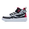 LiNing 937 Graffiti High-Top Skate Shoes Kids Skate Shoes Black White Red YKCR150-1
