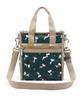 Official Shoulder Bag MINI Snoopy and Woodstock Green [LeSportsac] N/S TOTE/3714 Women's