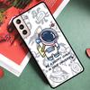 Чехол для телефона с астронавтом и космическим кораблем для Samsung Galaxy S24 Ultra S9 S10 S20 S21 S22 S23 S25 Plus S24 FE Задняя крышка