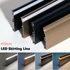 H10cm Плинтус Линия Светодиодный Алюминиевый Профиль Кухонный Шкаф Нижний Плинтус Барная Стойка Светильник Металлическая Стена Пол Угловой Линейный Светильник