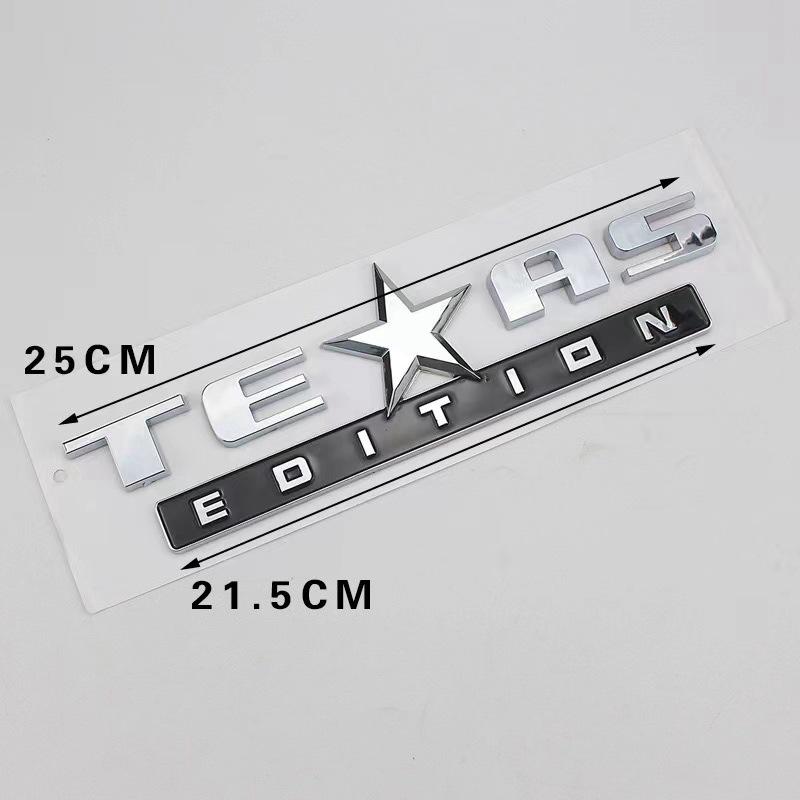 3D ABS черный, серебристый цвет автомобиля буквы для Renegade Wrangler Patriot Texas Edition логотип эмблема значок наклейка на багажник аксессуары