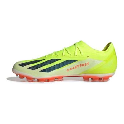 X Crazyfast Elite Lace AG (Резиновые короткие шипы) Нескользящие Прочные Легкие Футбольные Бутсы Мужские Футбольные Бутсы Желтые Красные ID0271