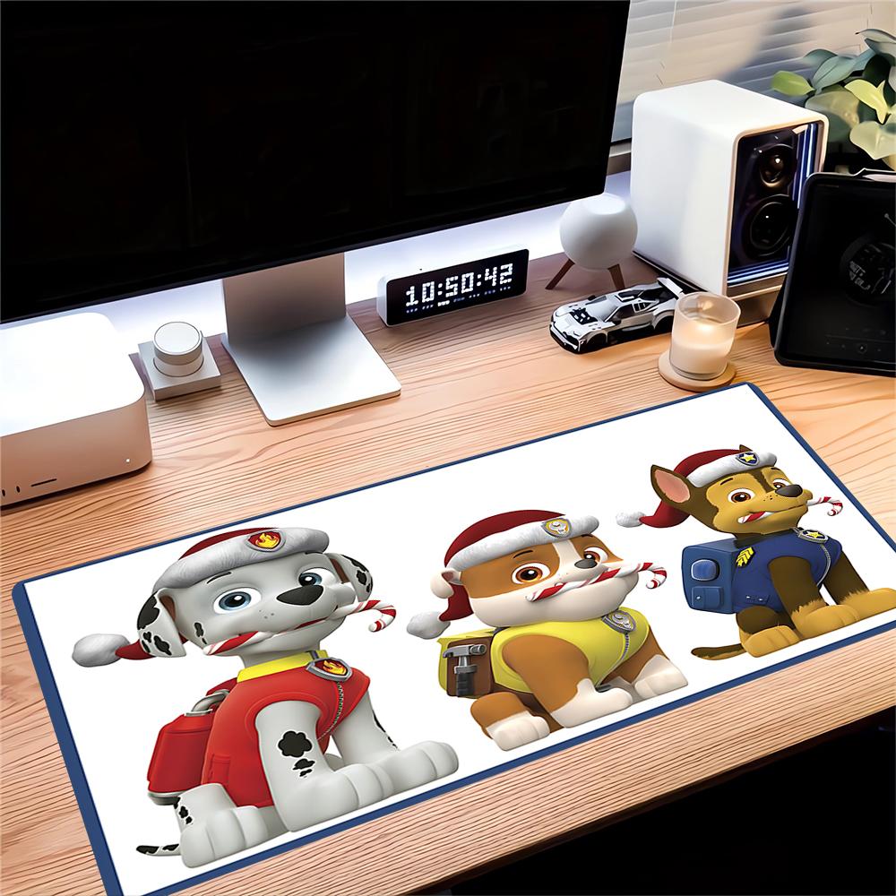 Paw Patrol Holiday Edition Large Gaming Mouse Pad Nonslip Rubber Base Waterproof Desk Mat For Office Pc Laptop