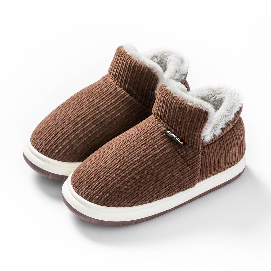 Бесплатная доставка зимние новые хлопковые туфли для пожилых, нескользящая мягкая подошва, износостойкие, теплые и теплые, супер толстые плюшевые хлопковые тапочки