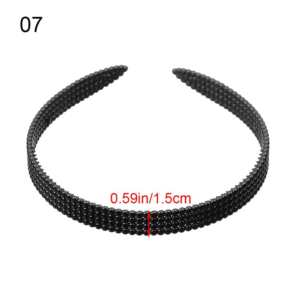 Black Non-slip Headwear Unisex Hairband Sport Hair Hoop Spring Wavy Hair Band Headband