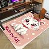 1pc,Marie the Cat - Cute Kitten Rug for Home Decor, Office Carpet, Chair Cover, Outdoor Mat