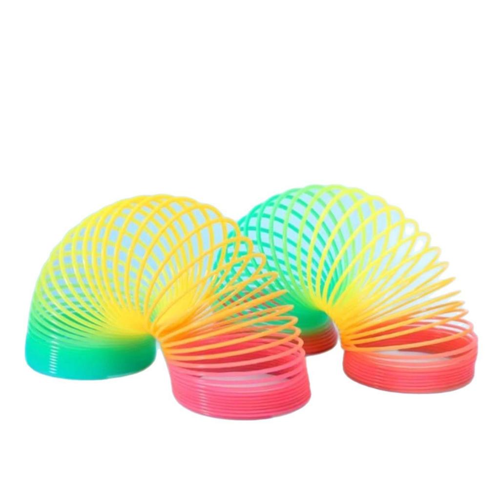 Красочная Волшебная Радужная Пружинка Игрушка Кольца для Складывания