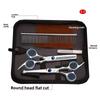 Pet Grooming Scissors Set 6 Inch Round Tip Straight Thinning Shears Safety Dog Cat Hair Cutting Scissors