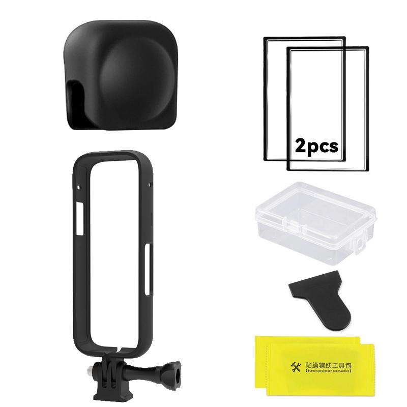 Для Insta360 X4 Защитная крышка объектива + Защитная рамка + Защитные линзы для камеры Insta 360 X4 Защитные аксессуары от царапин