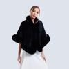 Women's Romantic Shawl Fur Coat With High Quality Artificial Fur For Warmth And Comfort