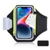 Running Armband with Earphone Bag for iPhone 17 16 15 Max Pro Plus Samsung  Phone Holder for Running with Card Slot Key Pockets
