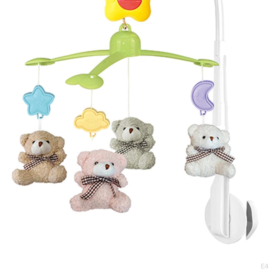 Мобиль для детской кроватки с мягкой куклой-колокольчиком для новорожденных