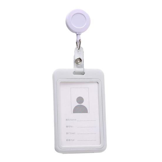 Aluminium Alloy Staff Badge Holder Secure ID Card Case Fade-resistant Work Badge for Work Permits Certificates