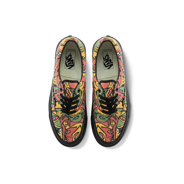 Vans OG Era LX Night Eyes - Saffron Calla Green Unisex Sneakers Multi-Color VN0A3CXN4M5