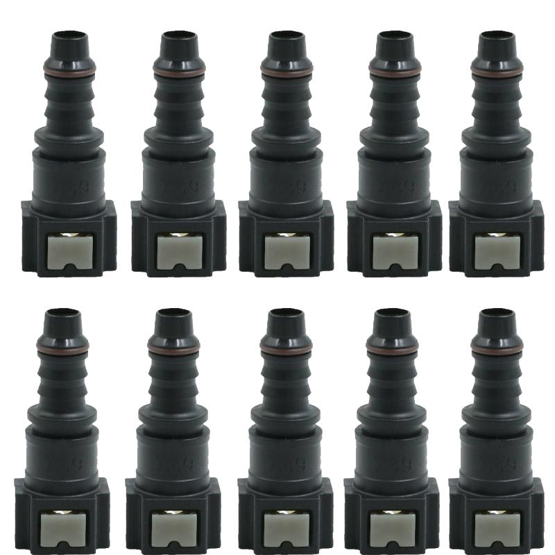 10 шт. автомобильный соединитель для топливного шланга, быстроразъемный соединитель для автомобильных аксессуаров, резиновый соединитель для топливного шланга 7,89 ID8 Female