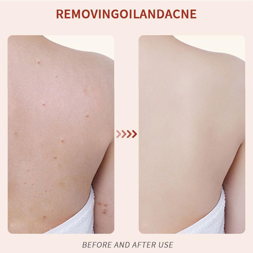 Двусторонняя силиконовая щетка для душа для мягкого отшелушивания и глубокого очищения с эргономичной ручкой