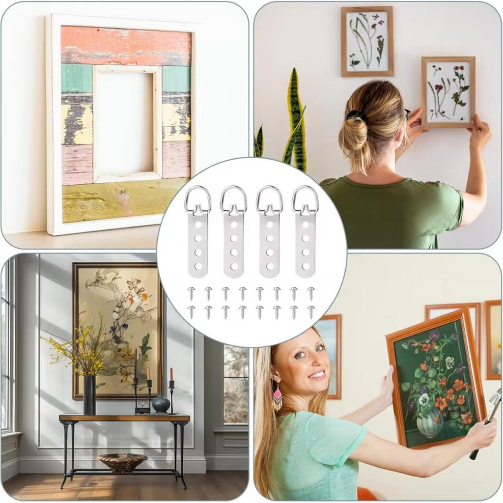 Thick Wire 3-Hole Hangers – Frame Hardware for Chinese Paintings & Oil Paintings