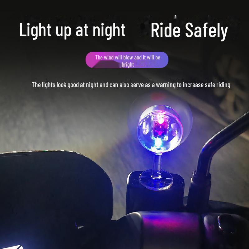 Светодиодный ветроустановочный автомобильный орнамент: Электрическая ветряная мельница для мотоциклов