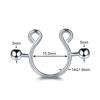 2pcs/lot Surgical Steel Fake Sexy Nipple Clip Rings Charm Faux Nipple Shield Non Piercing Rings Body Jewelry for Women Gift