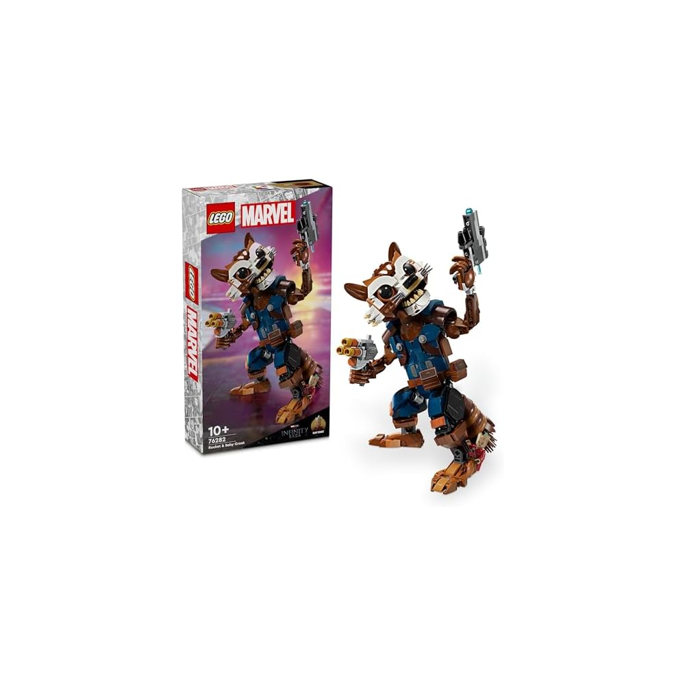 LEGO Super Heroes Rocket and Baby Groot Building Blocks Toy for Kids Ages 9-12