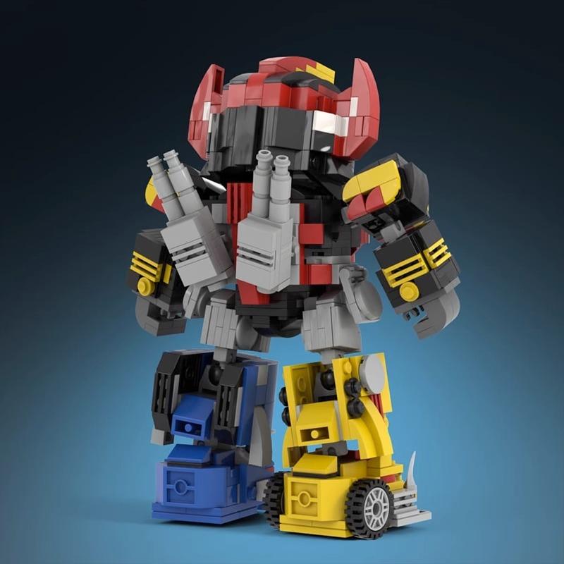 MOC Building Block Set Dinosaur Team Big Beast God Mecha Творческая собранная образовательная игрушка