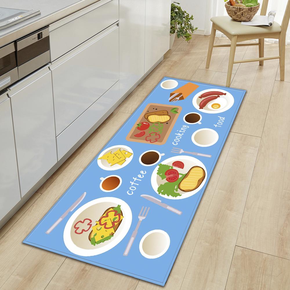 Кухонный ковер, коридор, крыльцо, дверной коврик для гостиной, детский коврик, нескользящий напольный коврик для двери ванной комнаты