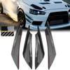 Front Bumper Splitter Fin Canard Valence Spoiler Lip Diffuser Universal For Mitsubishi Lancer EVO 10 2008-2017 Car