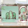 Decorative Screen Feng Shui Ornament Collectible Table Decor Traditional Chinese Art Mini Folding