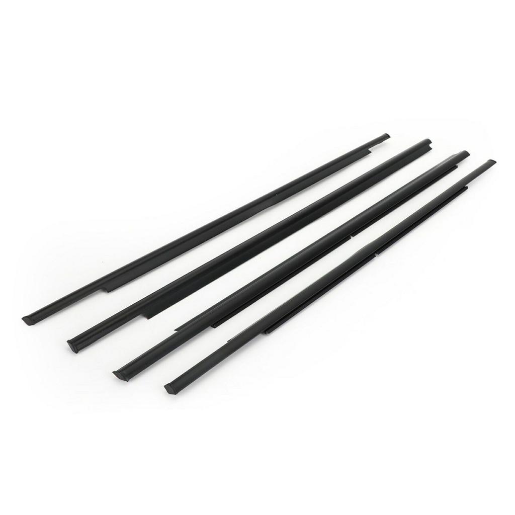 4Pcs Window Glass Weatherstrip Side Door Moulding Trim Seal For Mitsubishi Outlander 2007-2012 2013-2018 5727A007 5727A008