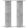 Speaker Stands (2 pcs) Concrete Grey 30 x 30 x 95 cm Particleboard