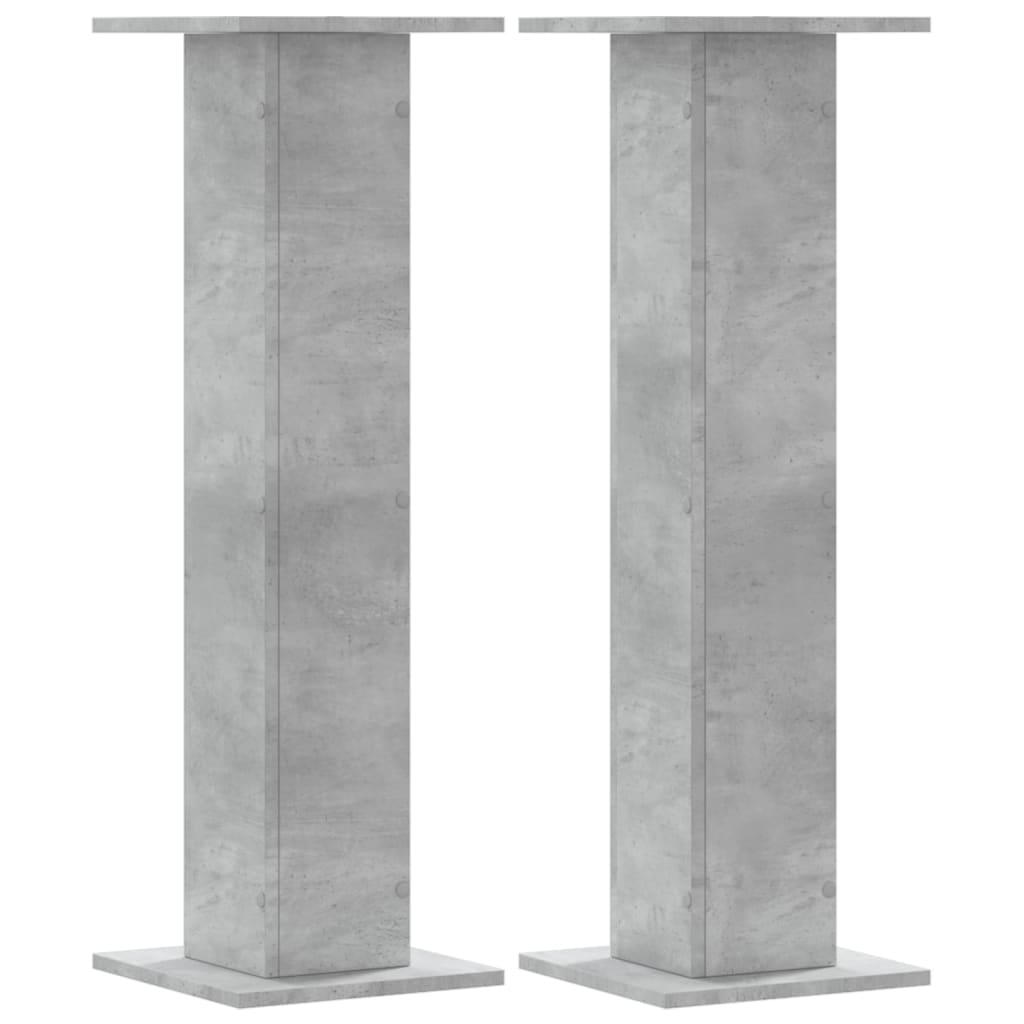Speaker Stands (2 pcs) Concrete Grey 30 x 30 x 95 cm Particleboard