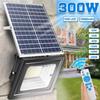 Уличные солнечные фонари мощностью 300/200/150/120 Вт, водонепроницаемые, с дистанционным управлением, для внутреннего и наружного освещения, садовые настенные светильники, светодиодные прожекторы.