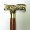 Антикварный стиль Викторианский Винтажный Дизайнерская Латунная Ручка Трость Деревянная Трость