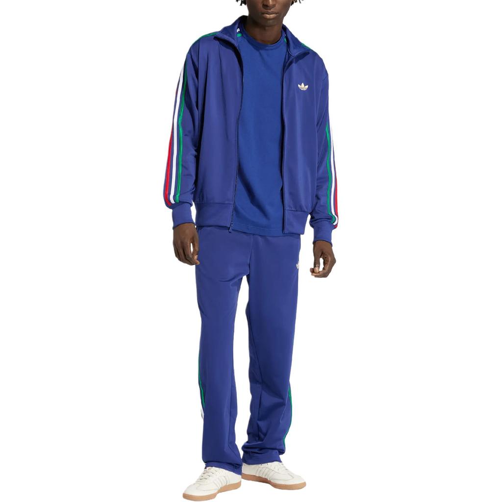 adidas Оригиналы Firebird Полосатая Вышитая Логотип Высокий Воротник Молния Длинный Рукав Куртка Мужские куртки KD3846