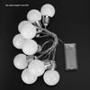 1.5m 10LED Milk White Bulb String Lights Decoration Lamp for House Courtyard Christmas Festival