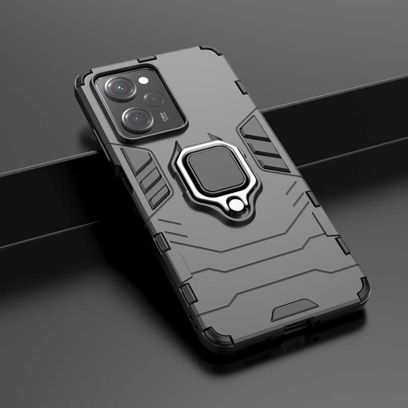 Shockproof Case For Poco X5 X6 Pro 5G Cover POCO M6 Pro 4G Armor Stand Back Coque for Xiaomi Poco C65 F5 Pro M5 M5S Phone Cases