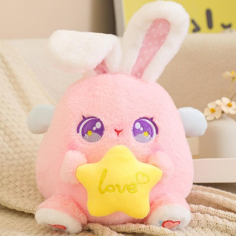 Rabbit Cute Angel Cuddle Star Stuffed Toy Cartoon Girl Sleeping Holiday Gifts