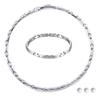 Germanium Necklace Bracelet Pure Titanium Magnetic Bracelet Necklace Set [HACHI] Women's Anti-Static