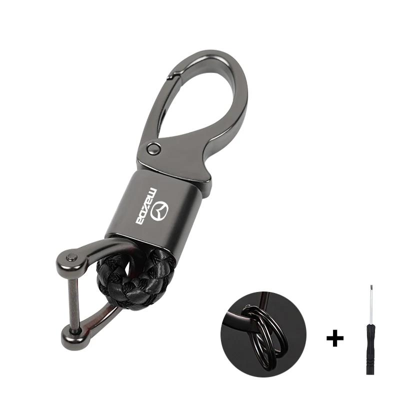 2025 Hot Car Logo Keychain Alloy Lanyard Keyring Accessories For Mazda 2 6 3 CX5 CX80 CX70 CX90 MX30 CX60 CX50 CX30 BT50 e-TPV C