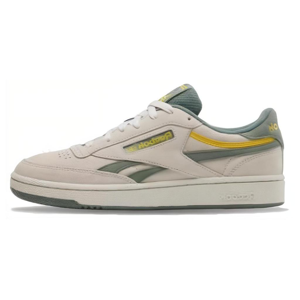 Reebok Club C Revenge Comfortable Versatile Low-Top Sneakers Unisex Sneakers Gray Green 100074164