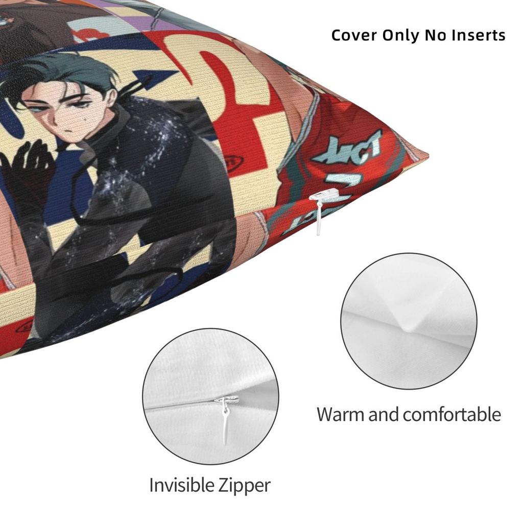Alien Stage Anime Pillowcase Polyester Cushion Cover Gift Luka Ivan Till Mizi Pillow Case Cover Home Square 40X40Cm