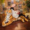 30-70CM Tiger Giant Size Simulation Plush Toys Soft Stuffed Animal Real Life Imitation Tiger Doll Birthday Gift