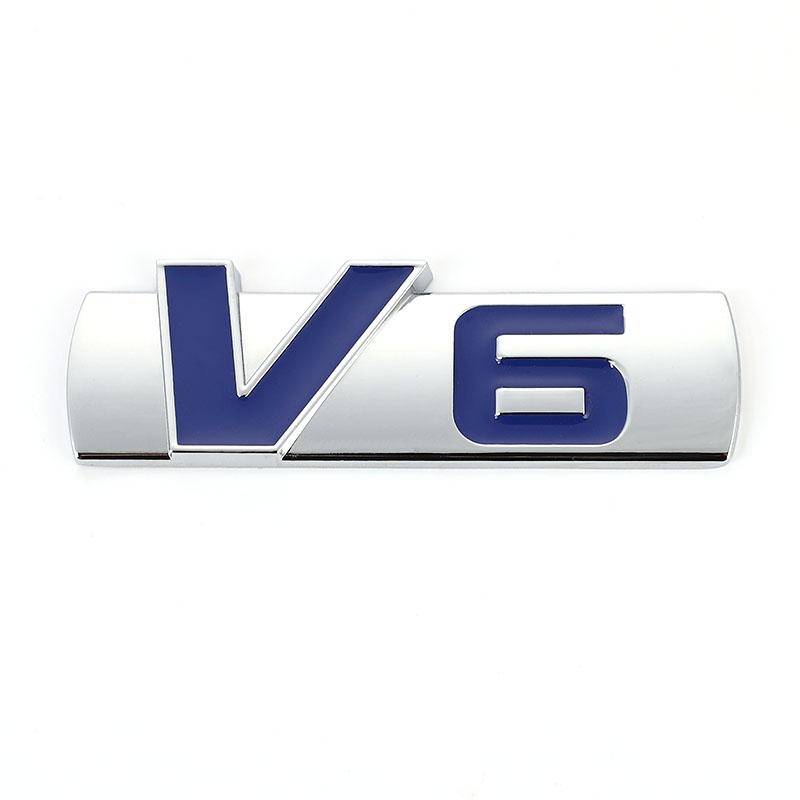 3D Стикер-эмблема Логотип V6 для автомобиля Значок Авто V6 Стайлинг