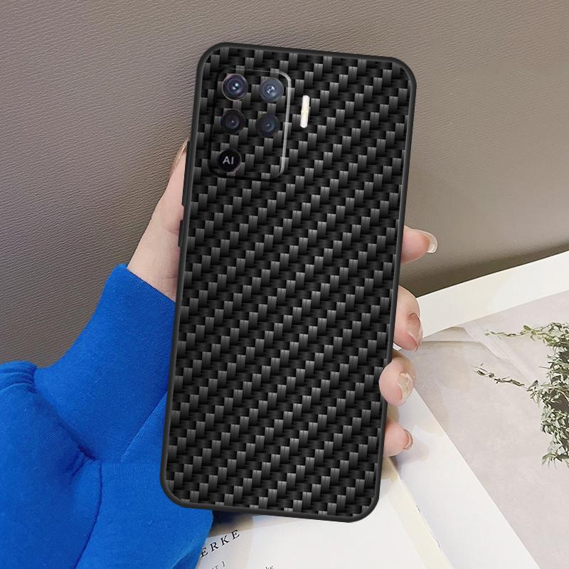 Кейс из кованого карбона для OPPO Find X5 X3 Pro A15 A74 A54 A94 A93 A91 A5 A9 A31 A53 2020 A53S A52 A72 Чехол