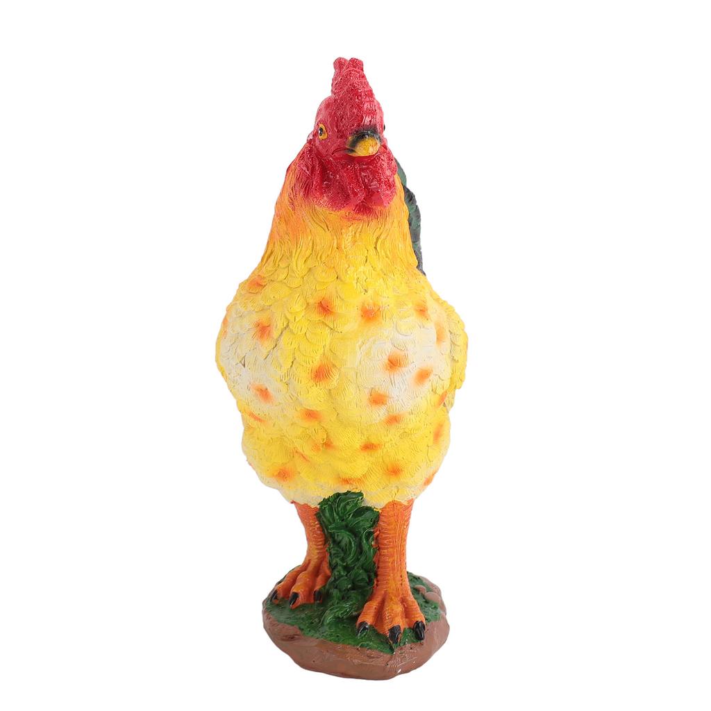 Chicken Figurine Resin Chicken Statue Garden Ornament Farm Animals Collection for Outdoor Backyard Patio Lawn Decoration