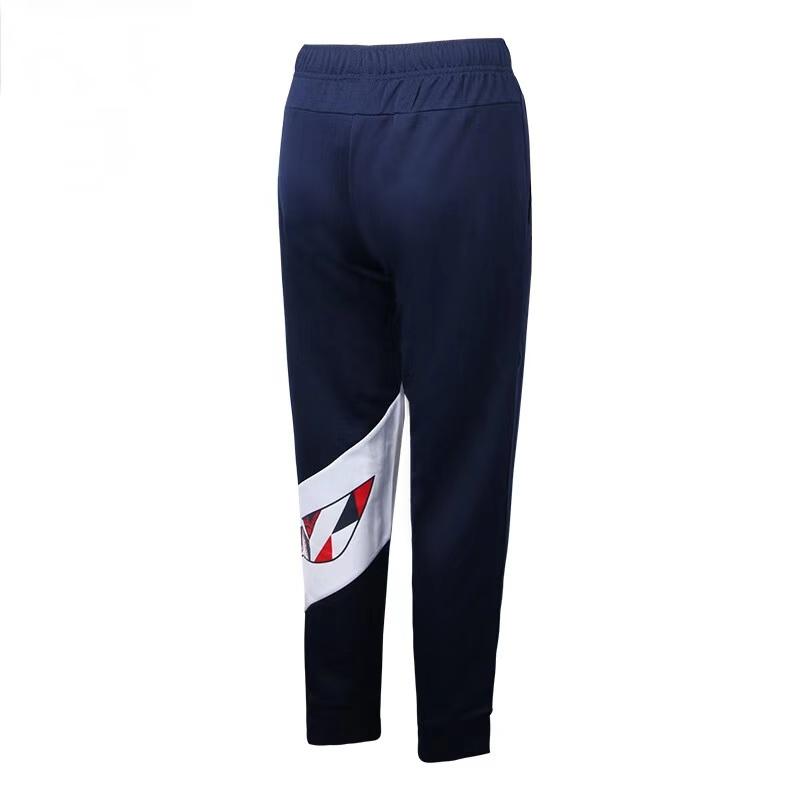 Штаны для бега Li Ning с флисовой подкладкой, толстые, теплые, однотонные, повседневные, для фитнеса, мужские, синие, AKLS392-2