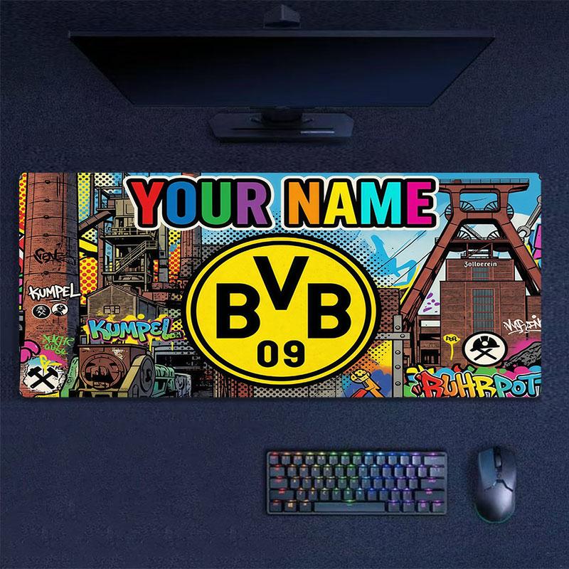Custom Name,BVB 09 Mouse Pad, Large Gaming Desk Mat, Non-slip XXL Mousepad for Laptop & Tablet, Mini PC Playmat with Stitched Edges