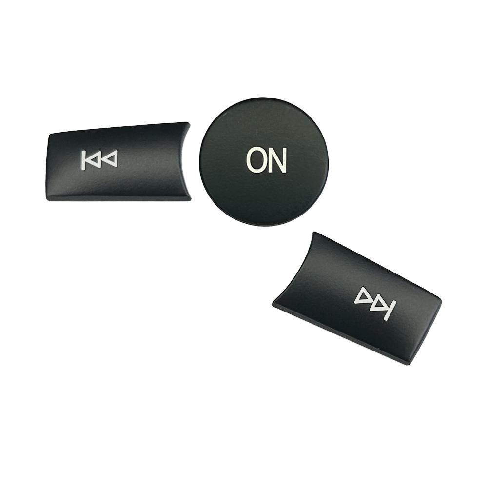 3 шт./компл. черные кнопки включения громкости автомобиля, наклейки, отделка для Mercedes Benz ABC ML CLS class W204 GLK X204 E class