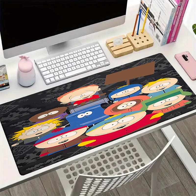 South Park Theme Mouse Pad, Non Slip Rubber Base, Multifunctional Office & Home Decor, Perfect for Workspace Personalization.